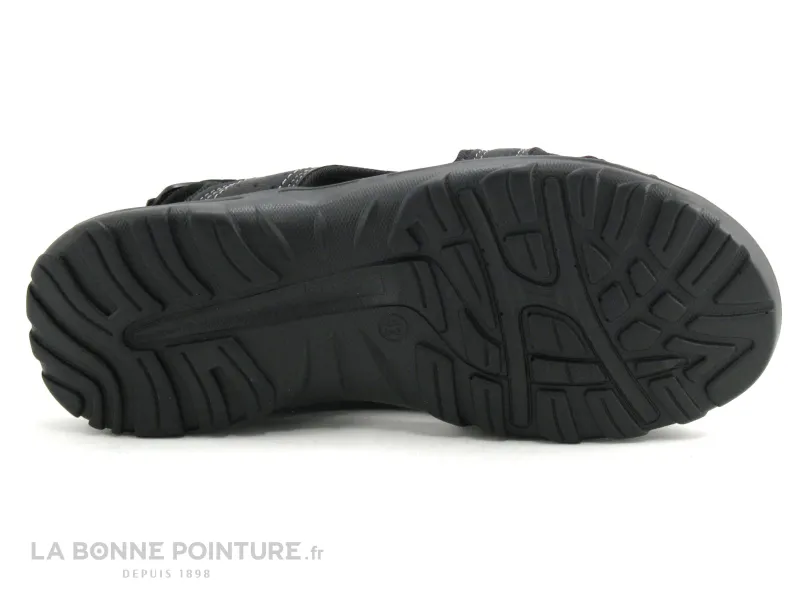 Achat chaussures ZERO faute Homme Sandale et Nu-pieds, vente BM FootWear 691220100 Black - Sandale Homme 3 velcros