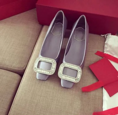 Ballerines en soie pour Femme avec Carré Fantaisie Brillant