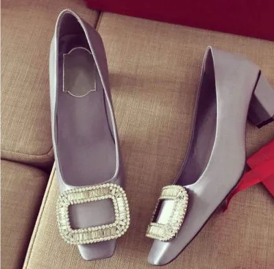 Ballerines en soie pour Femme avec Carré Fantaisie Brillant