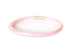 Bracelet jonc bouddhiste fantaisie - rose pâle - paillettes fines