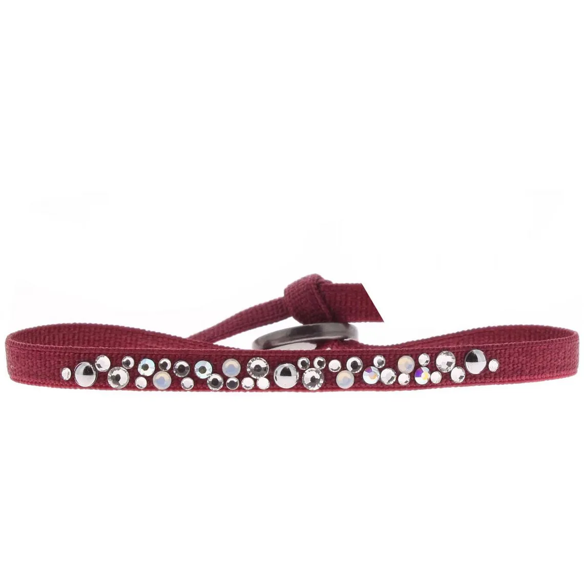 Bracelet Les Interchangeables A41181 - Bracelet Tissu Acier Rouge Les Interchangeables | 3 Suisses