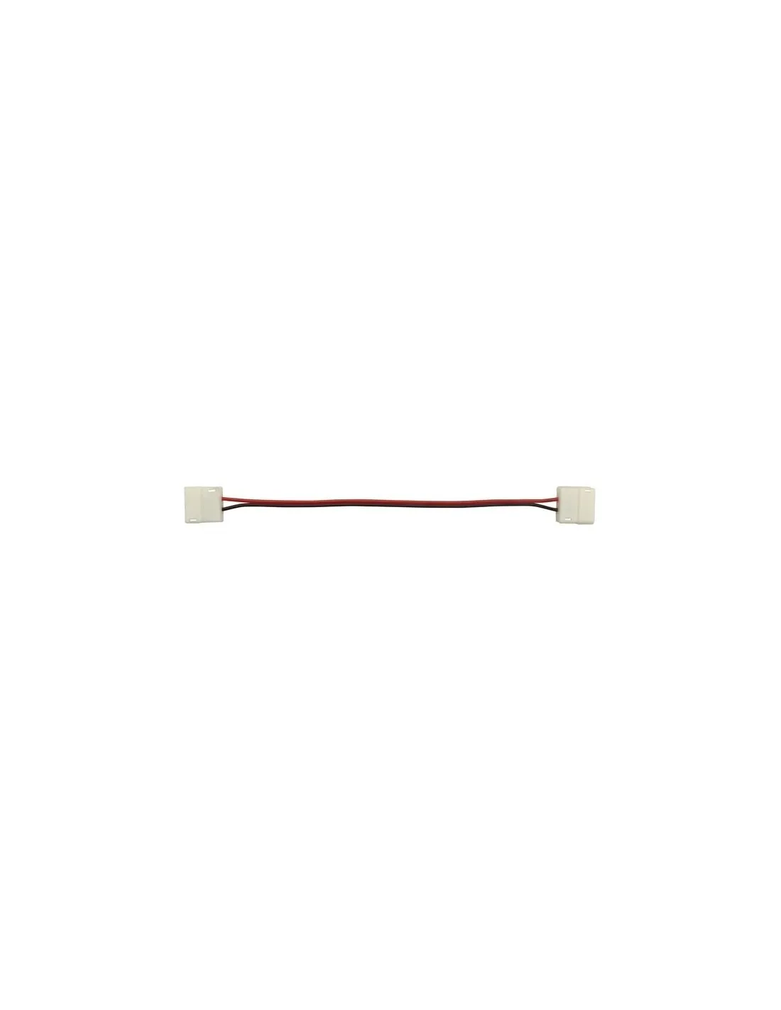 Cable avec connecteurs push pour bande à led flexible - 8 mm - 1 couleur-