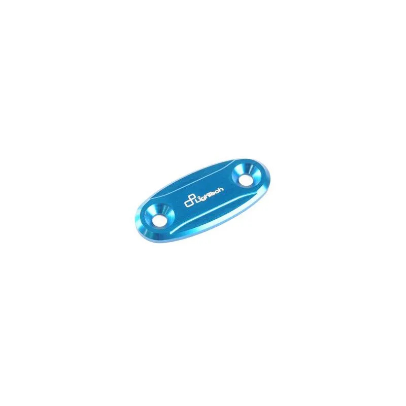 Cache orifices rétroviseur LIGHTECH bleu Kawasaki ZX10R
