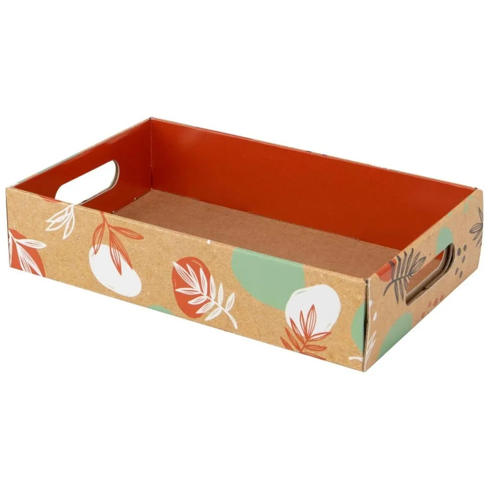 Cagette carton canyon 32,5x20x7cm en carton livre a plat