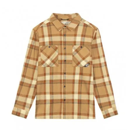 Chemise / polo homme Picture Relowa Shirt plaid wood ash