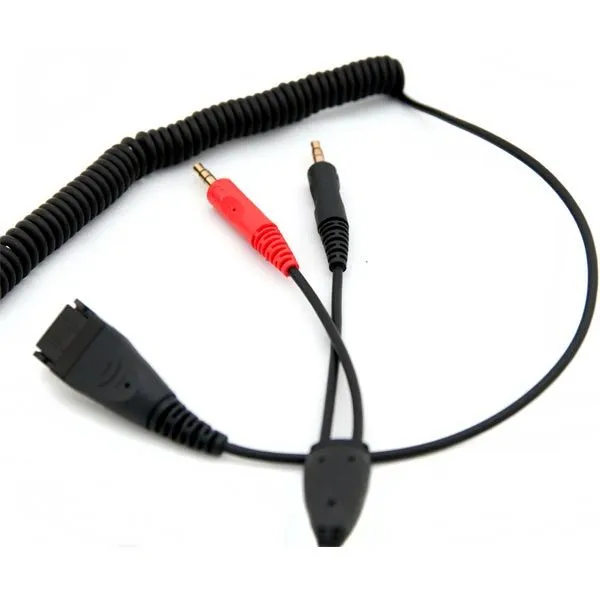 Cordon QD/ 2x Jack 3.5 mm pour PC -  Axtel