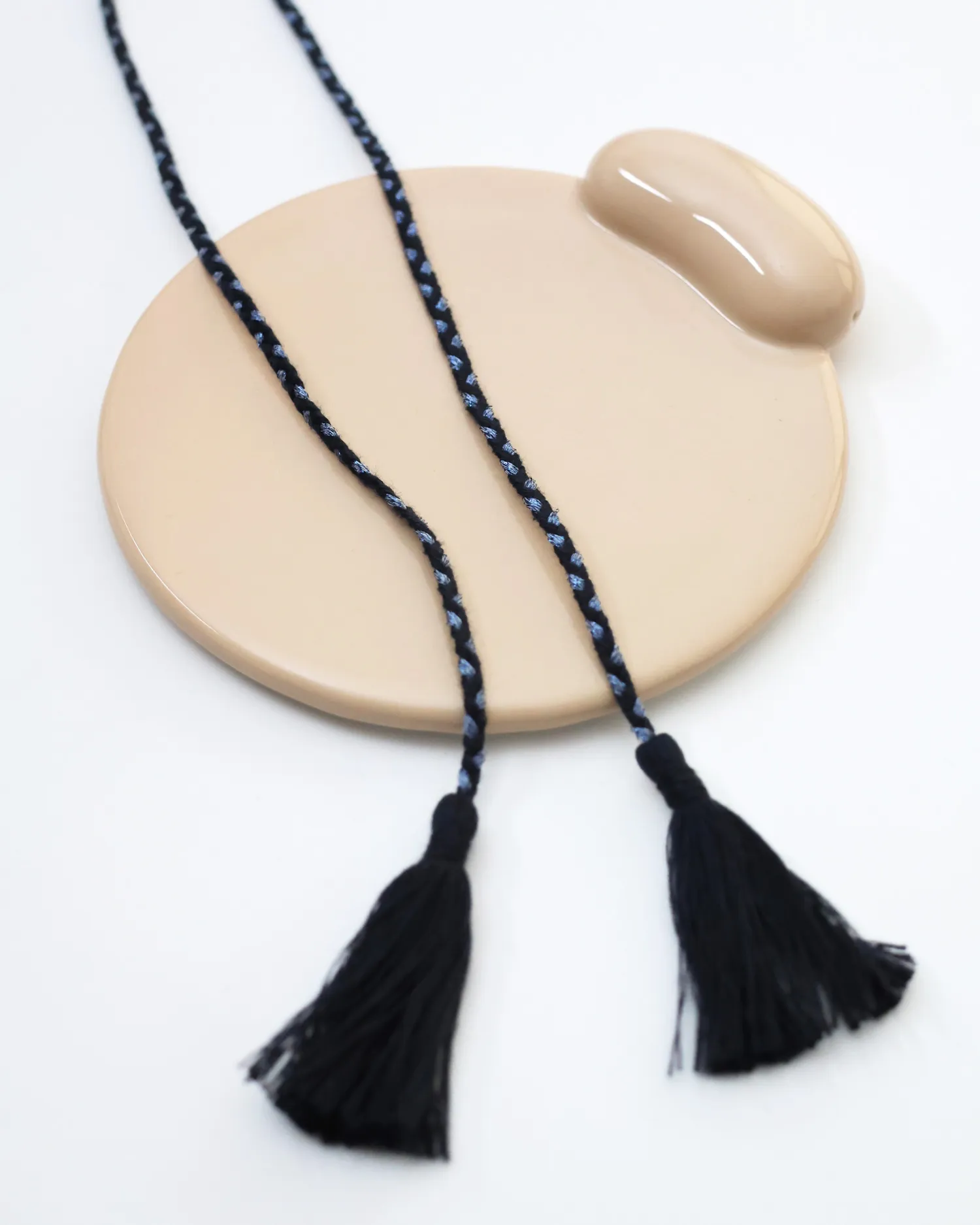 Cordon à pompon – bleu marine