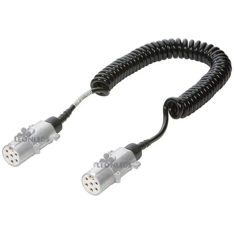 Câble spiralé avec connecteurs métalliques Type S pour 24V Vignal | LeonLeds.com
