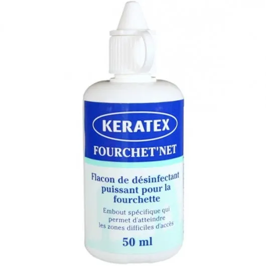 Désinfectant fourchette cheval 50 ml Fourchet Net - Keratex - Keratex - Soins cheval - Equestra