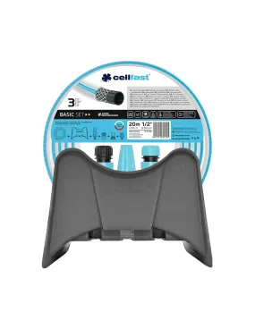 Kit D'irrigation De Base, Tuyau 12,5 Mm X 20 M, Support De Suspension Et Connecteurs Cellfast