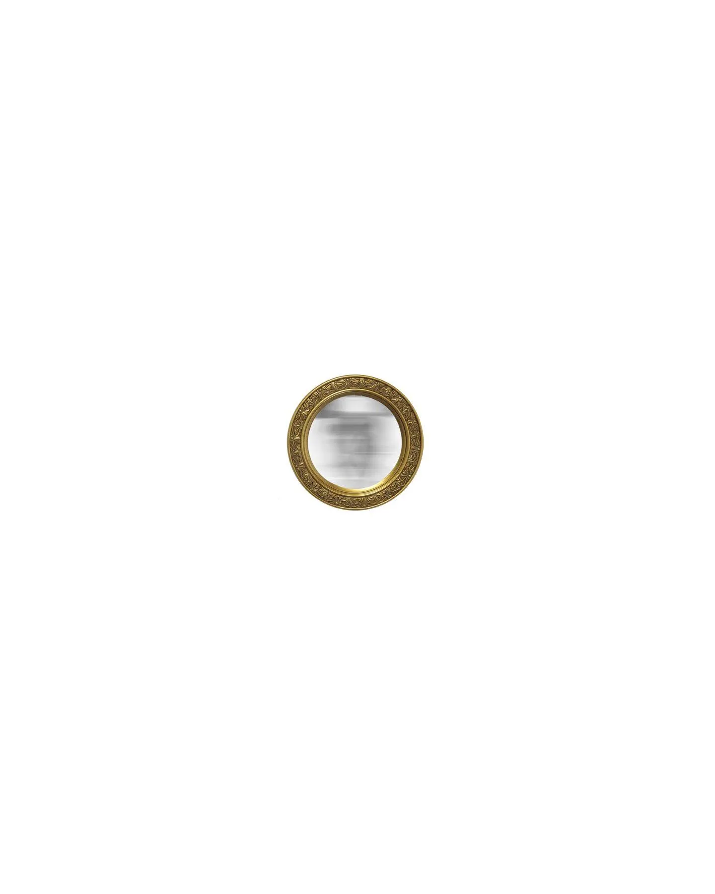 Miroir Rond Convexe Dore Fantaisie Ø16Cm Taille M