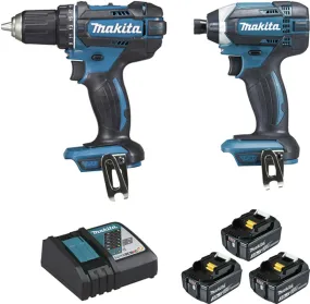 Pack 2 outils 18V Perceuse visseuse DDF482 + Visseuse à chocs DTD152 MAKITA | DLX2127J1 