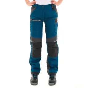 Pantalon de Travail Femme Chain Pétrole et Charcoal - LAFONT