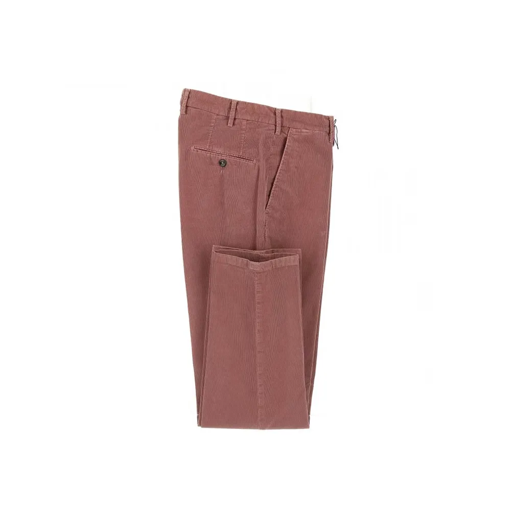 Pantalon L.B.M. 1911 en velours vieux rose