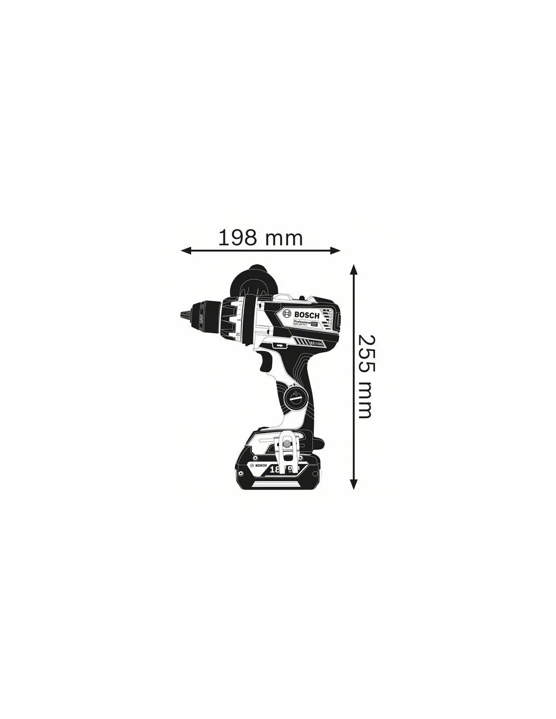 Perceuse visseuse GSR 18V-110 C 4Ah Como L-Boxx | 06019G010B - Bosch