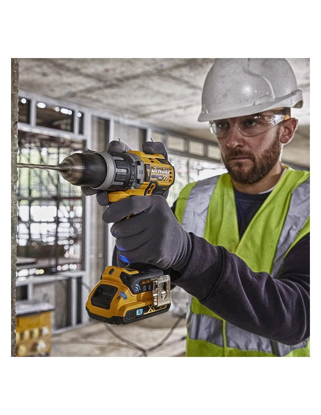Perceuse visseuse percussion XR 18V Brushless TOOL CONNECT sans batterie ni chargeur - DCD797NT - Dewalt