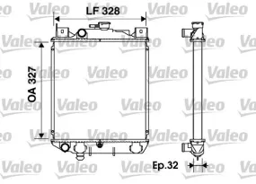 Radiateur, refroidissement du moteur VALEO 734166 