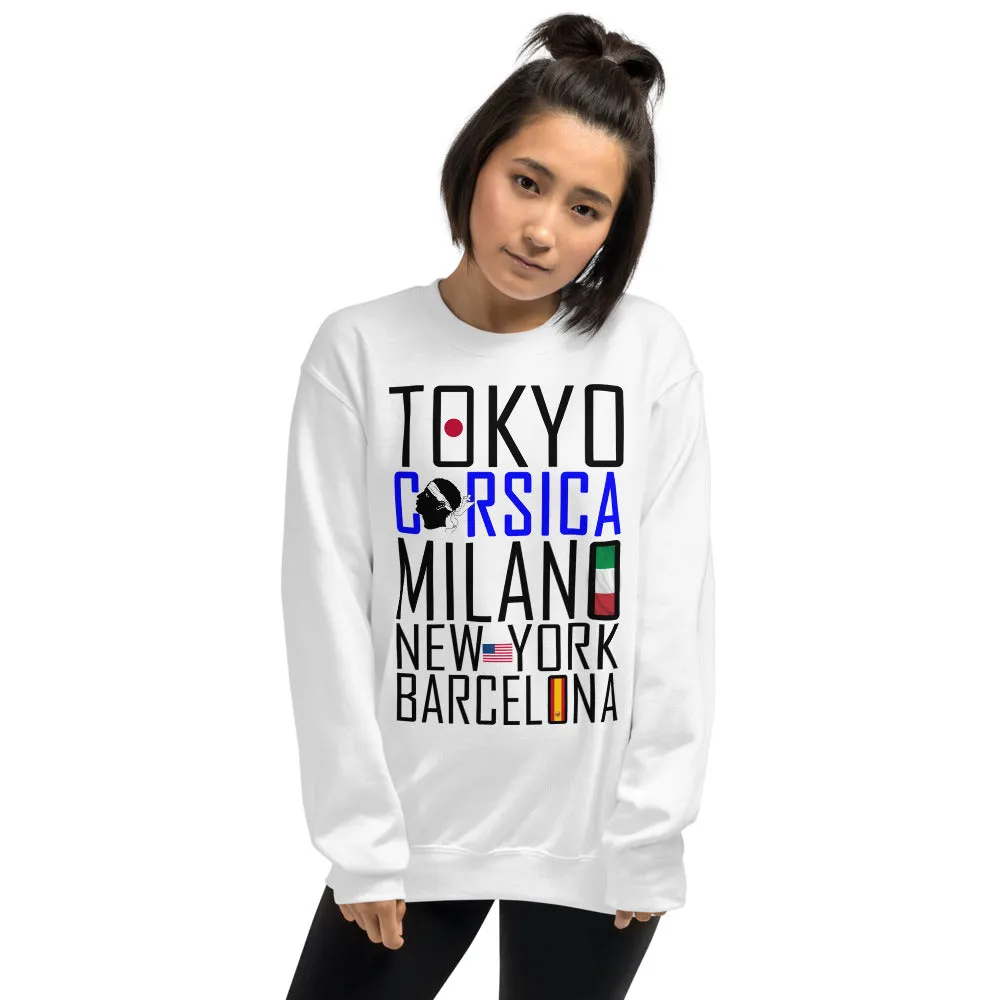 Sweat Unisexe Tokyo, Corsica ...